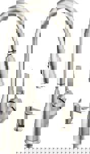 Single Handle Pull Down Kitchen Faucet in Brilliance Stainless